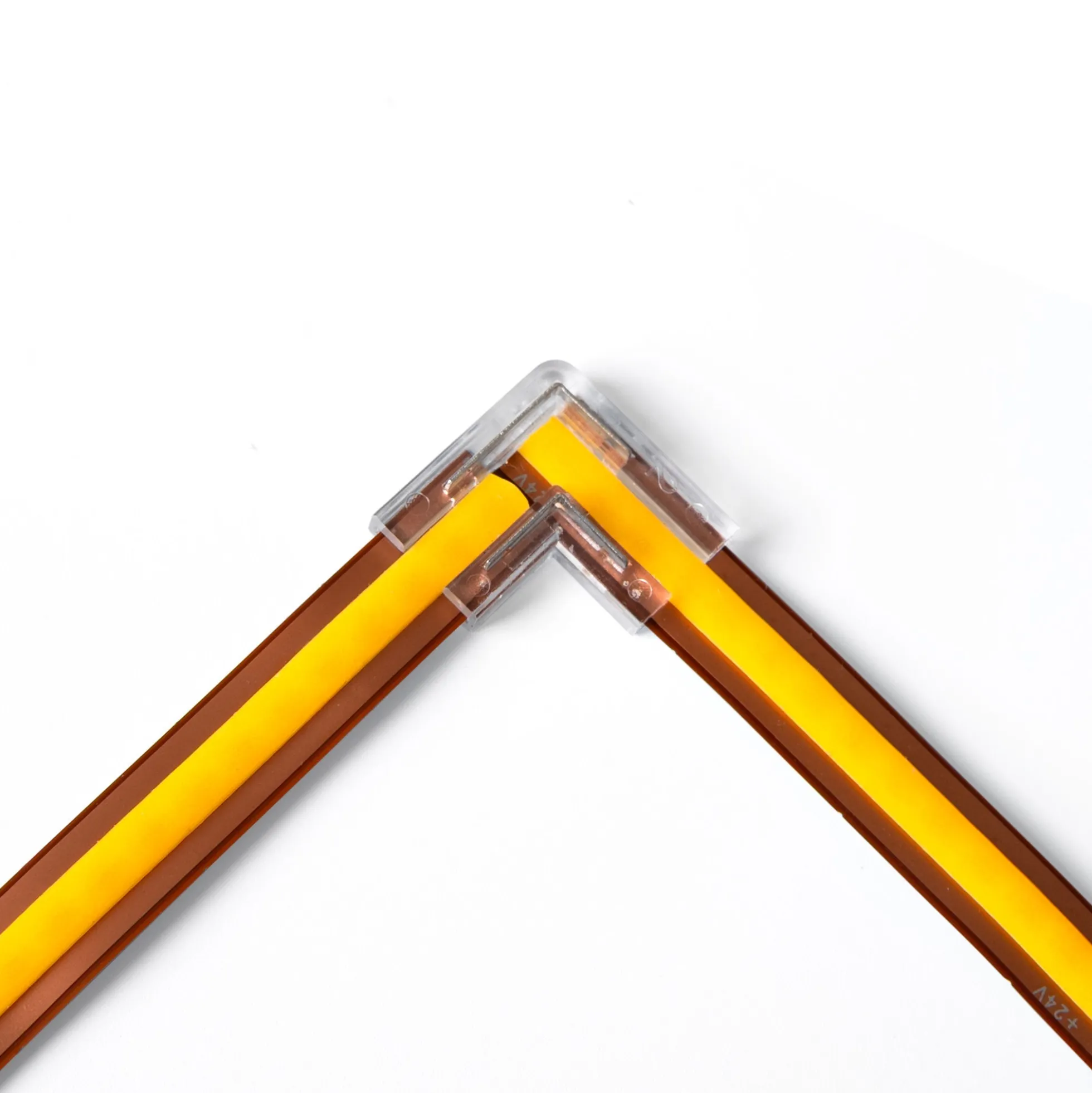 Conector en "L" para tira LED COB monocolor - 8mm - IP20