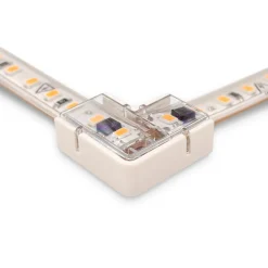 Conector en "L" para tira LED IP65 monocolor SMD 2835 - 10mm - 90º