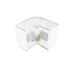 Conector en V para hexágono - 90° - 2,2 cm