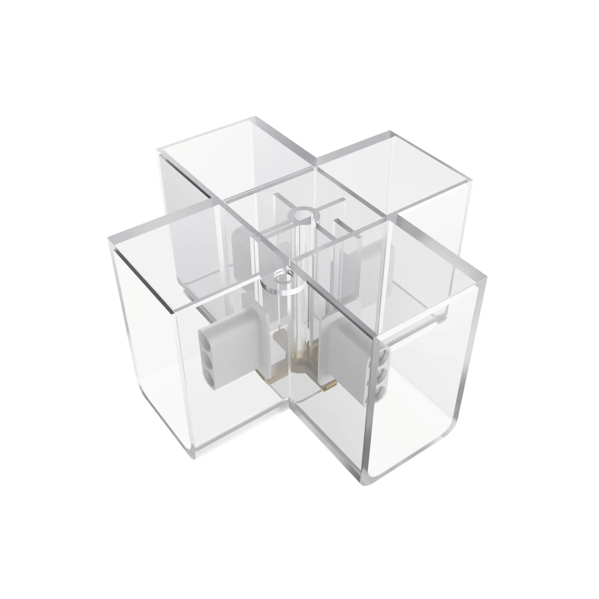 Conector en X para luminaria lineal - 2,2 cm