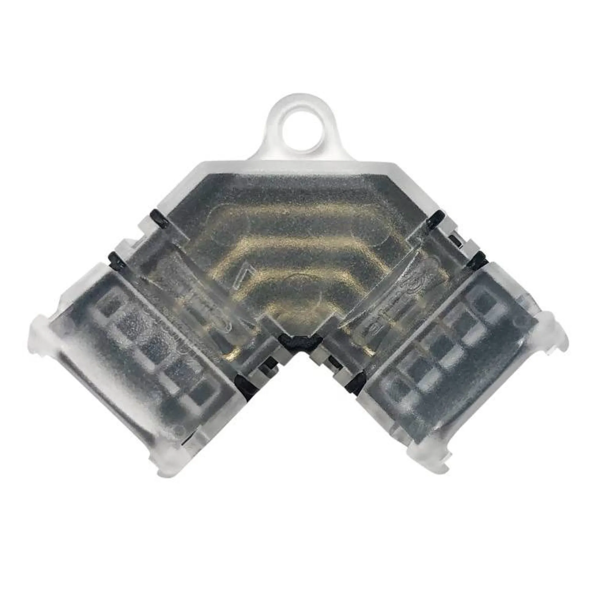 Conector esquina en "L" tira LED SMD RGB 12V / 24V- 4 pines - Tira 10mm