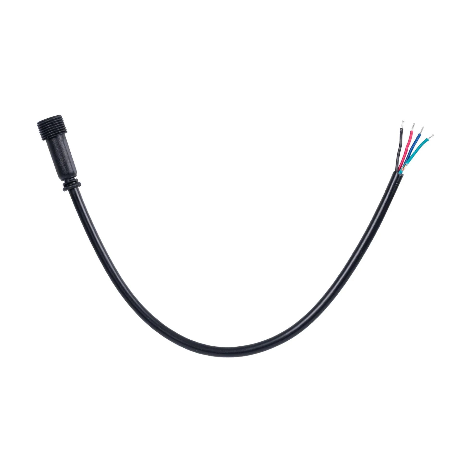 Conector estanco hembra para balizas RGB - 4 pines - 20 cm