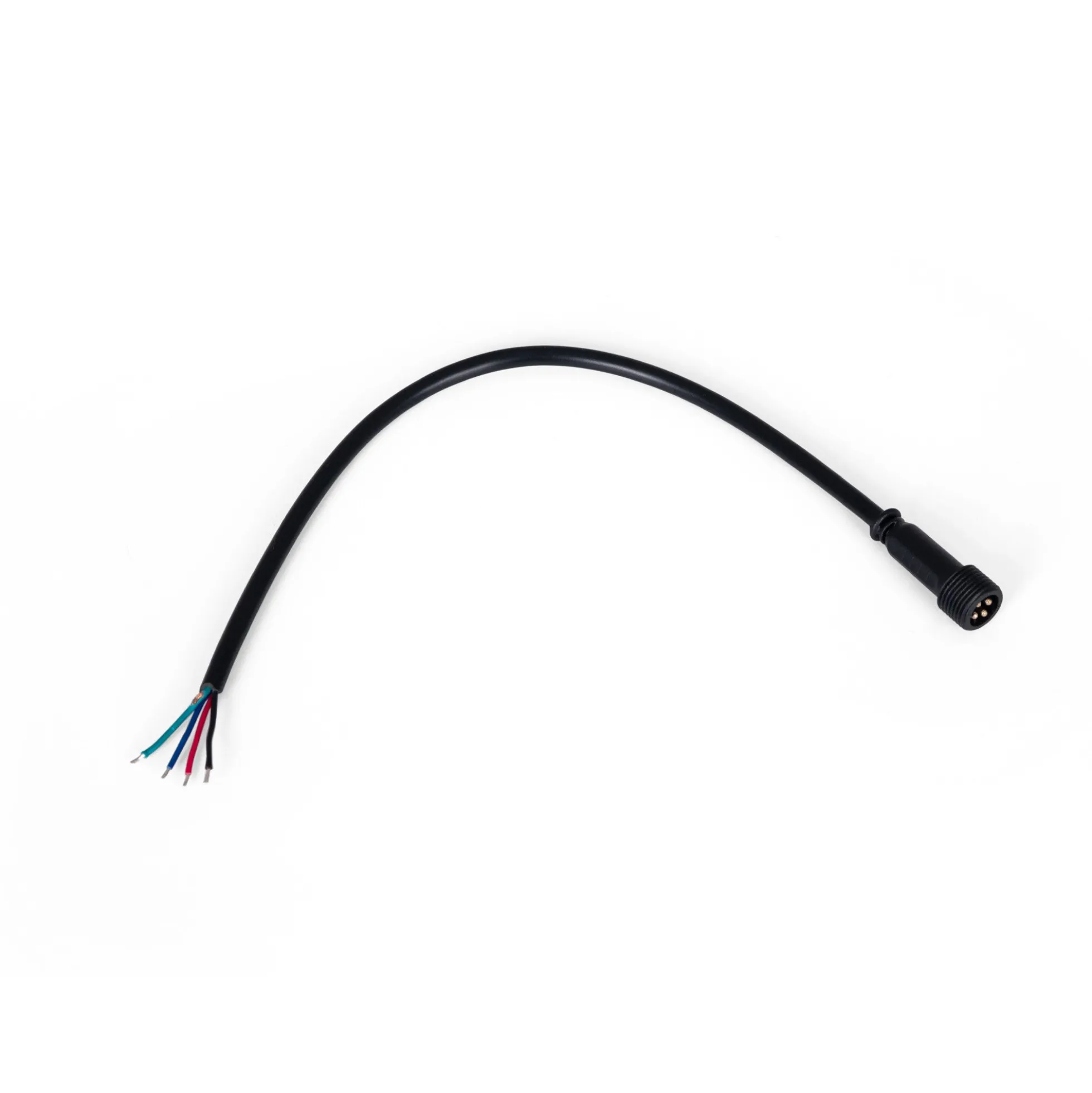 Conector estanco hembra para balizas RGB - 4 pines - 20 cm