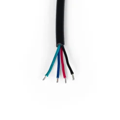 Conector estanco hembra para balizas RGB - 4 pines - 20 cm