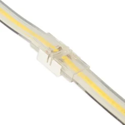 Conector estanco recto tira LED COB 220V - 2 pines- Tira 12mm - IP67