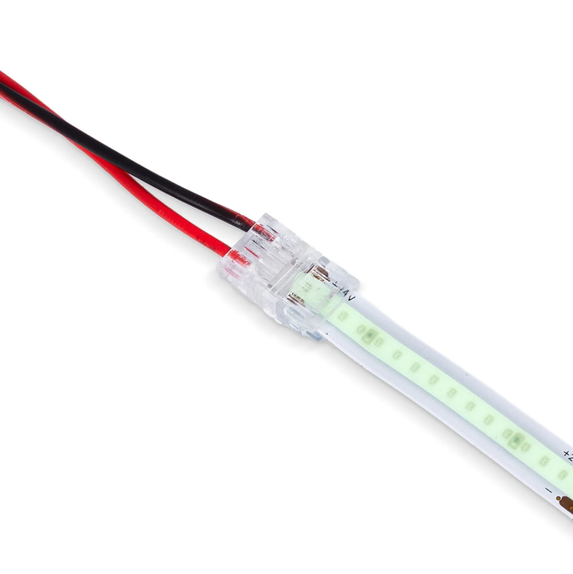Conector Hippo monocolor COB Tira a Cable - PCB 8mm - 2 pines - IP20 - Máx. 24V