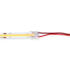 Conector Hippo monocolor COB Tira a Cable - PCB 10mm - 2 pines - IP20 - Máx. 24V