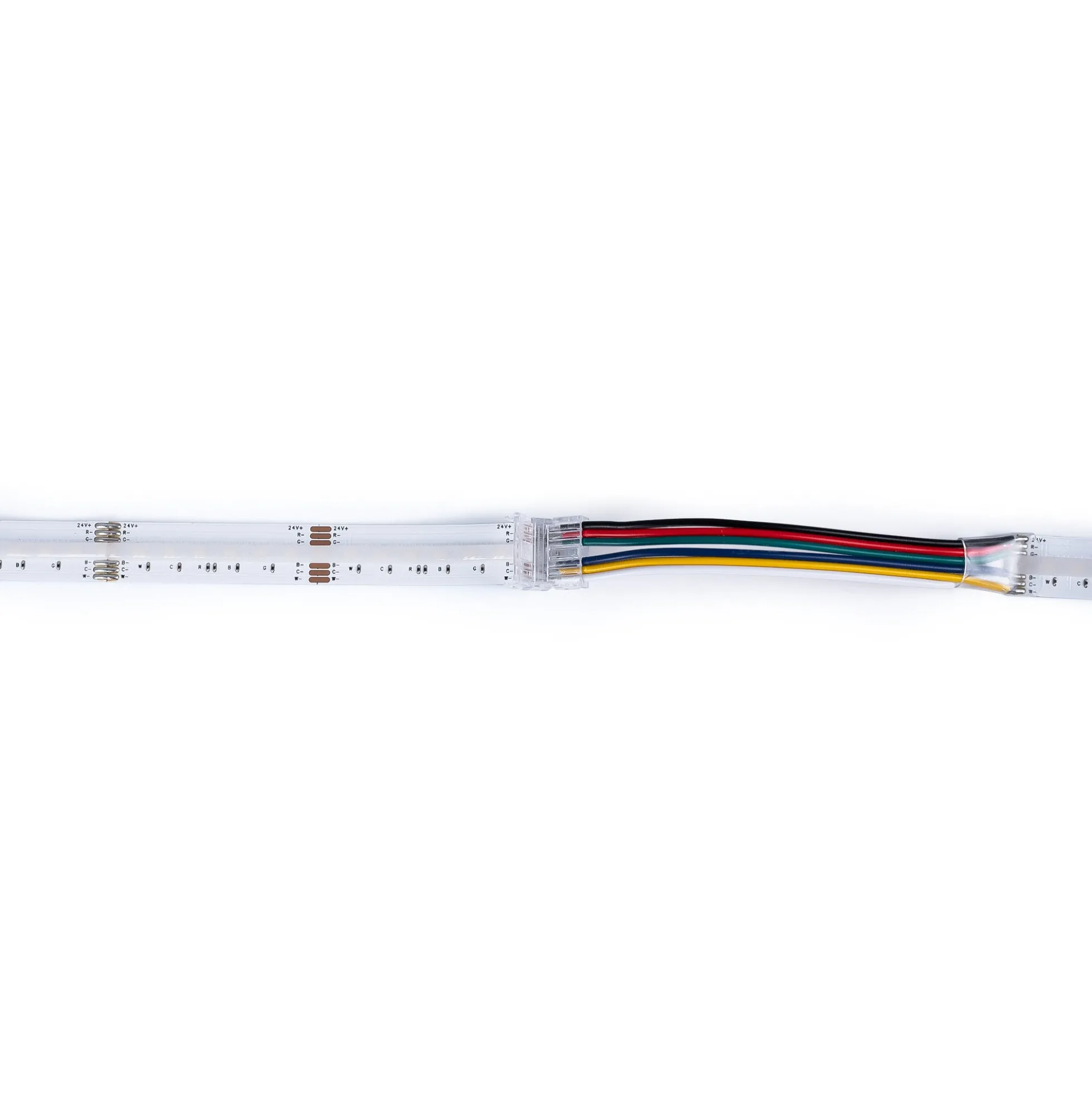 Conector Hippo RGB + CCT COB Tira a Cable - PCB 12mm - 6 pines - IP20 - Máx. 24V