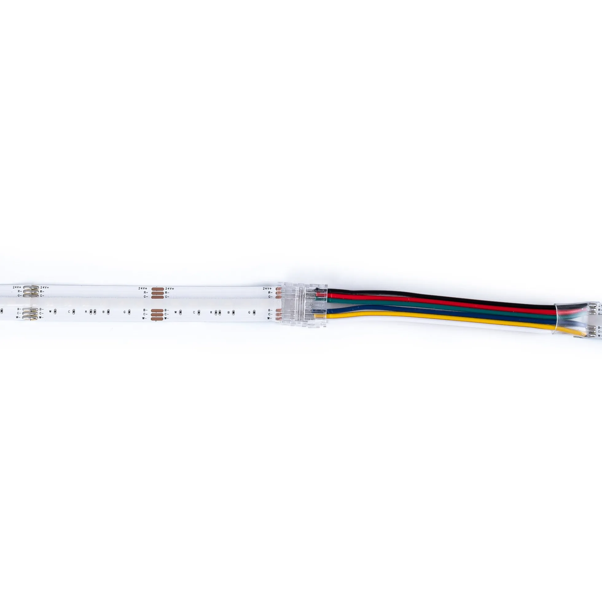 Conector Hippo RGB + CCT COB Tira a Cable - PCB 12mm - 6 pines - IP20 - Máx. 24V