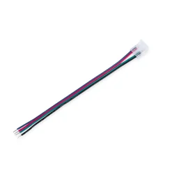 Conector Hippo Tira RGB COB a Controlador - PCB 10mm - 4 pines - IP20 - Máx. 24V