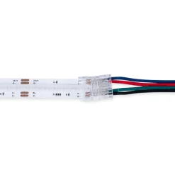 Conector Hippo Tira RGB COB a Cable - PCB 10mm - 4 pines - IP20 - Máx. 24V