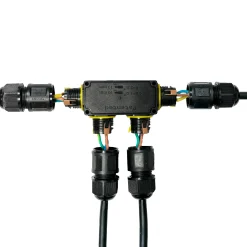 Conector impermeable en F - 3P - IP68 - 0,5-2,5mm² - 24A - T105