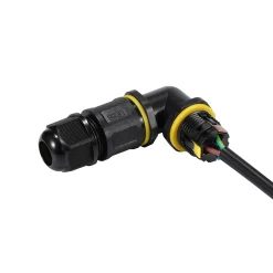 Conector impermeable en L - 3P - IP68 - 0,5-2,5mm² - 24A - T105