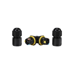 Conector impermeable en L - 3P - IP68 - 0,5-2,5mm² - 24A - T105