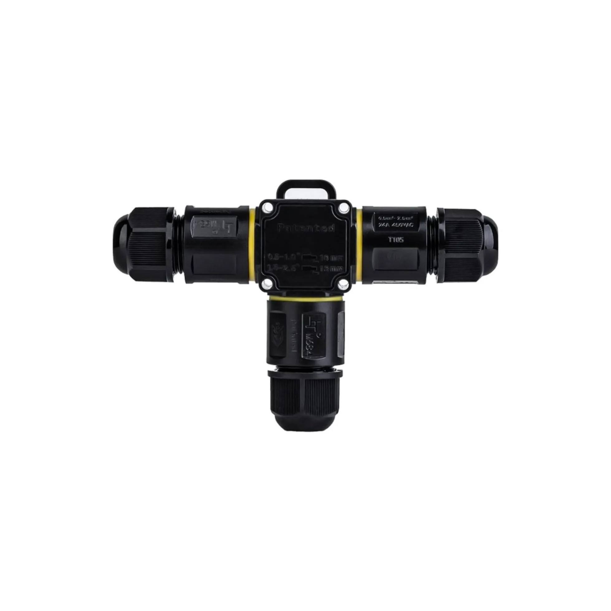 Conector impermeable en T - M20 - IP68 - 0.5 - 2.5mm²
