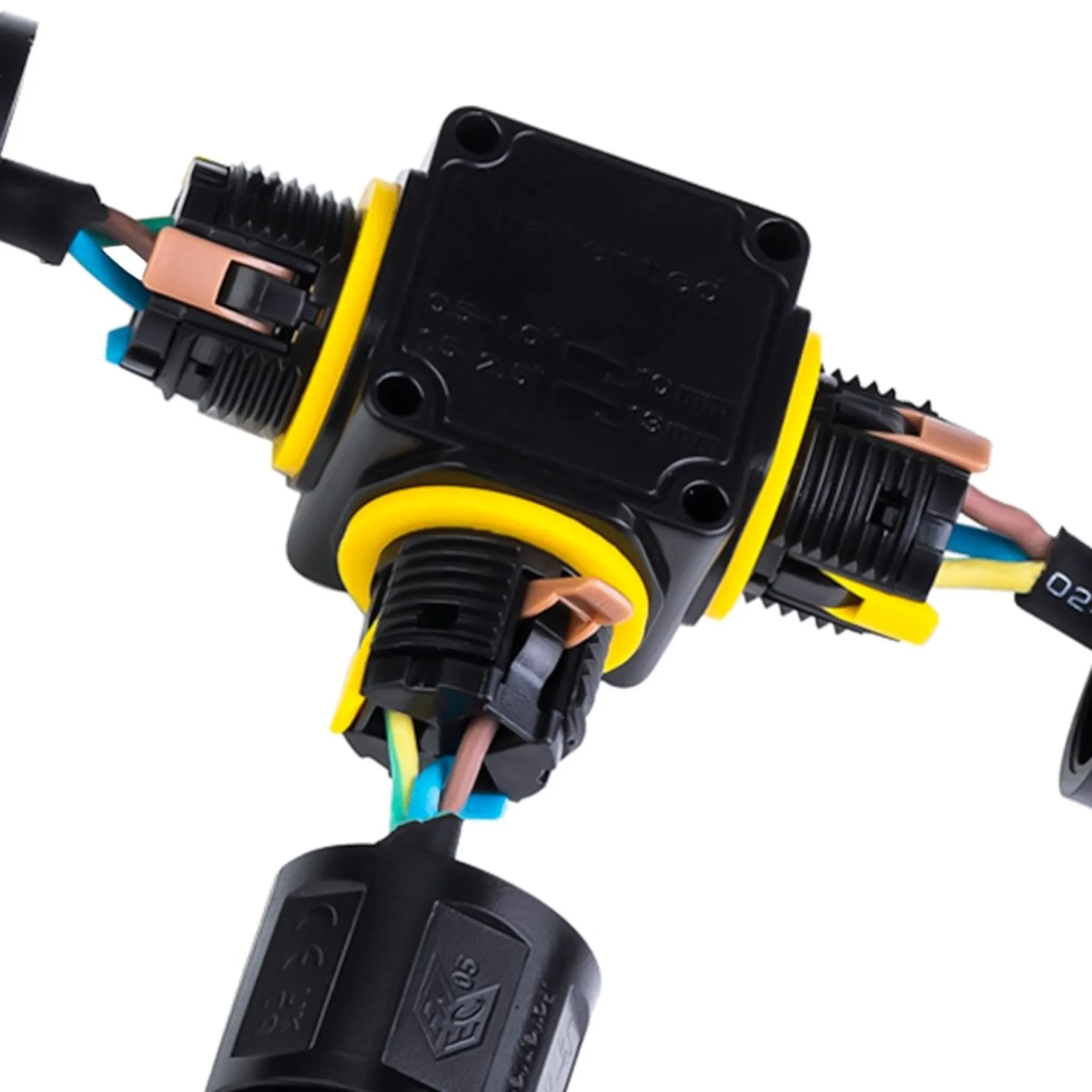 Conector impermeable en T - M20 - IP68 - 0.5 - 2.5mm²