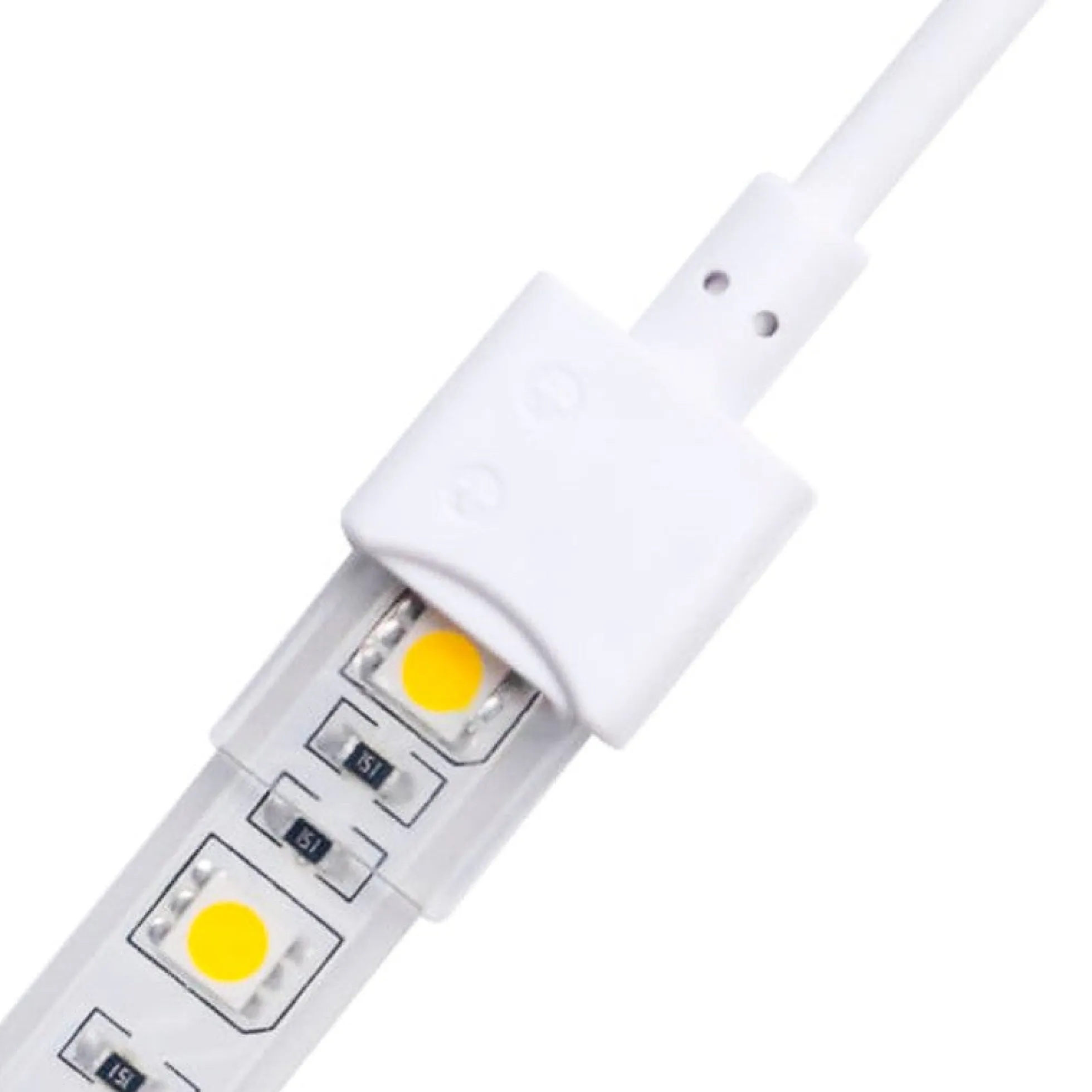 Conector inicio tira LED estanco 10mm - 2 pines - IP68