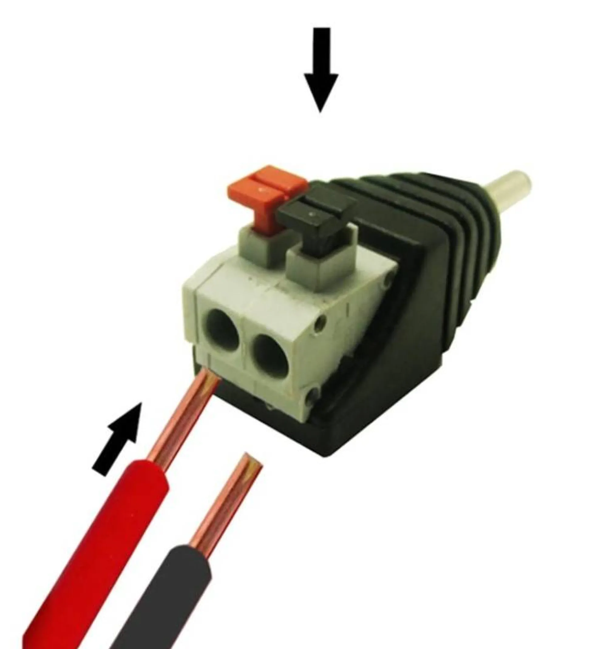 Conector Jack RCA Macho conexión rápida para tira LED