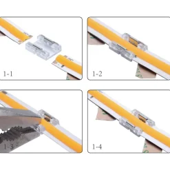 Conector rápido clip 2 pines - Tira monocolor 10mm