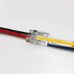 Conector rápido para inicio de tiras LED COB monocolor de 8mm