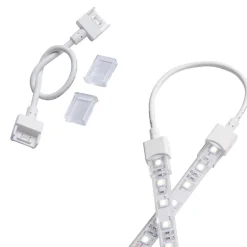 Conector tira LED estanco con cable - 2 pines - Tira 10 mm - IP68