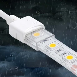 Conector tira LED estanco con cable - 2 pines - Tira 10 mm - IP68