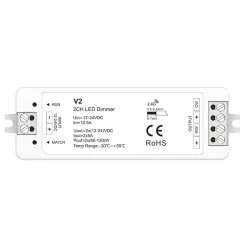Controlador CCT 12-24V DC - 2 canales - 5A/canal - RF 2.4GHz - Skydance