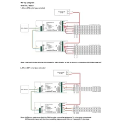 Controlador DALI DT6/DT8 NFC - 5 canales - MONO / CCT / RGB / RGBW / RGB+CCT - 12-48V