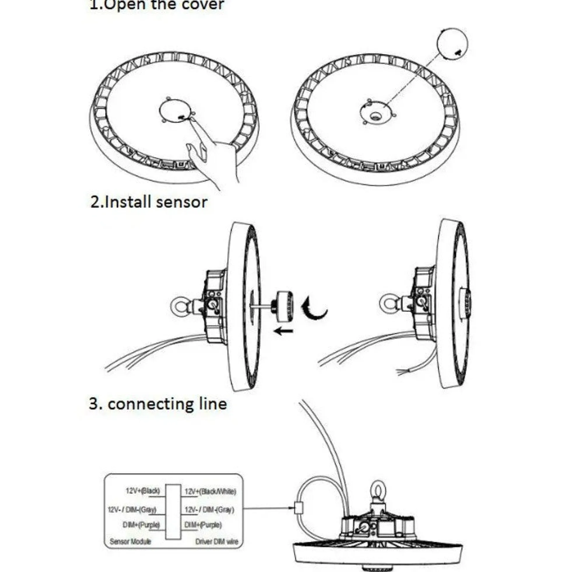 Controlador DALI regulable para las campanas LED B8137-B8138