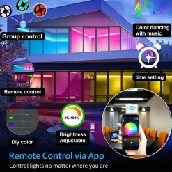 Controlador LED WIFI RGBW 12/24V 4 canales 4A/CH