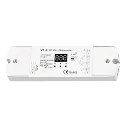 Controlador monocolor/ CCT/ RGB/ RGBW 12-24V DC - 4 canales - Programable - RF 2.4GHz - Skydance