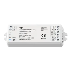 Controlador Monocolor / CCT/ RGB/ RGBW 12-24V DC - 4 canales - 4A/canal - RF 2.4GHz - Skydance