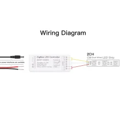 Controlador para tira LED monocolor - 6A por canal - ZigBee/TUYA SMART