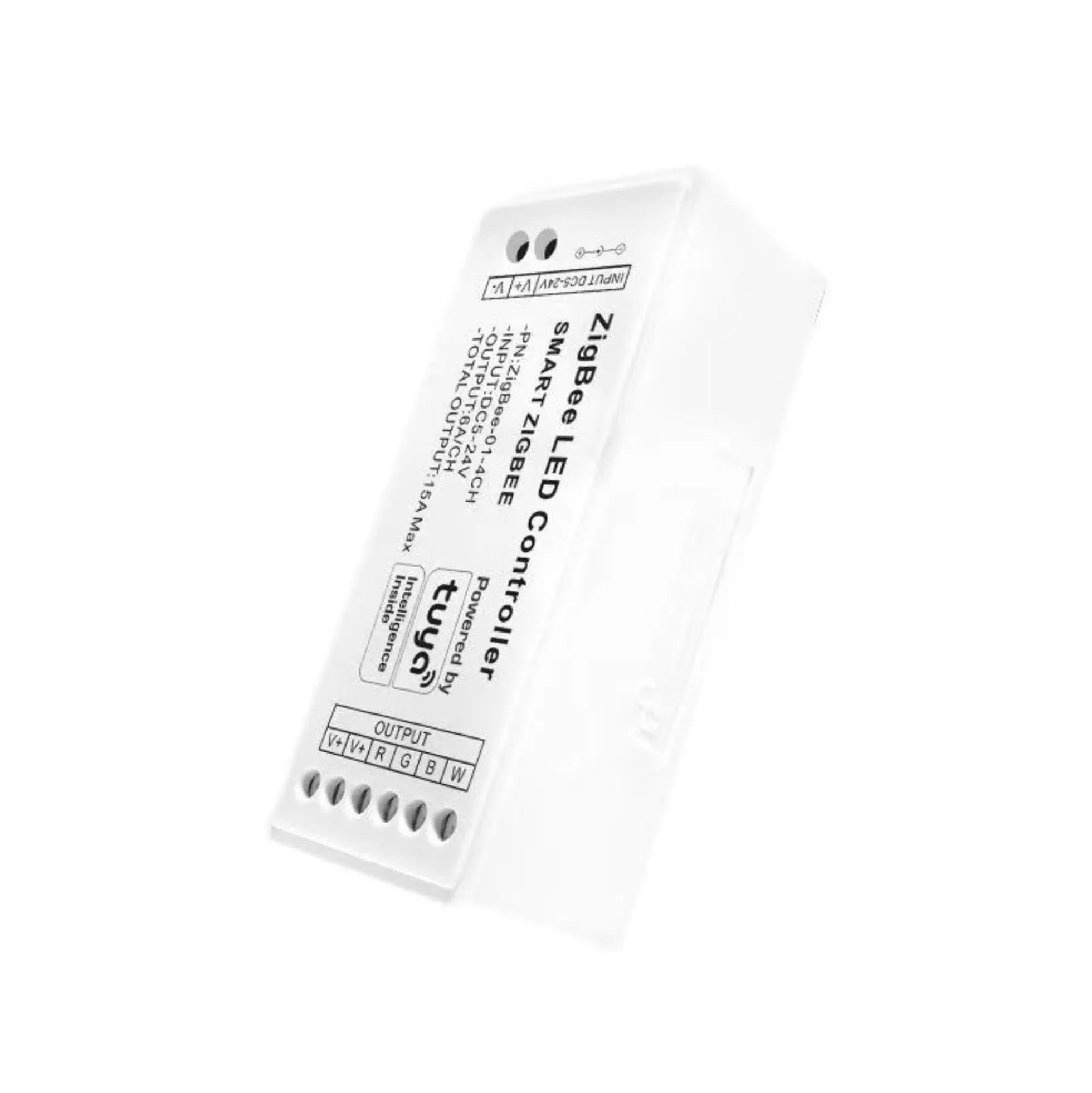 Controlador para tira LED RGBW - 6A por canal - ZigBee/TUYA SMART