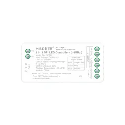 Controlador para tiras LED SPI / IC  - Monocolor - RGB - RGBW - 5/24V DC - 2.4GHz - Mi Boxer