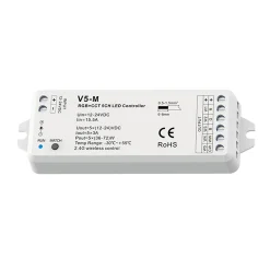 Controlador RGB + CCT 12-24V DC - 5 canales - 3A/canal - RF 2.4GHz - Skydance