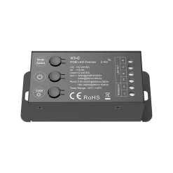 Controlador RGB 12-24V DC - 3 canales - Control por botones y RF 2.4GHz - Skydance