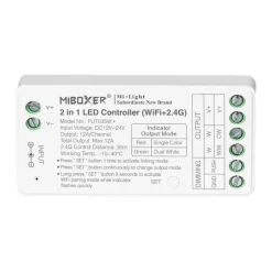 Controlador tira LED 2 en 1- Monocolor - Dual White - 12/24V DC - 2.4G - WiFi - MiBoxer - FUT035W+