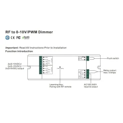 Conversor Sunricher RF a 0-10V - Easy RF