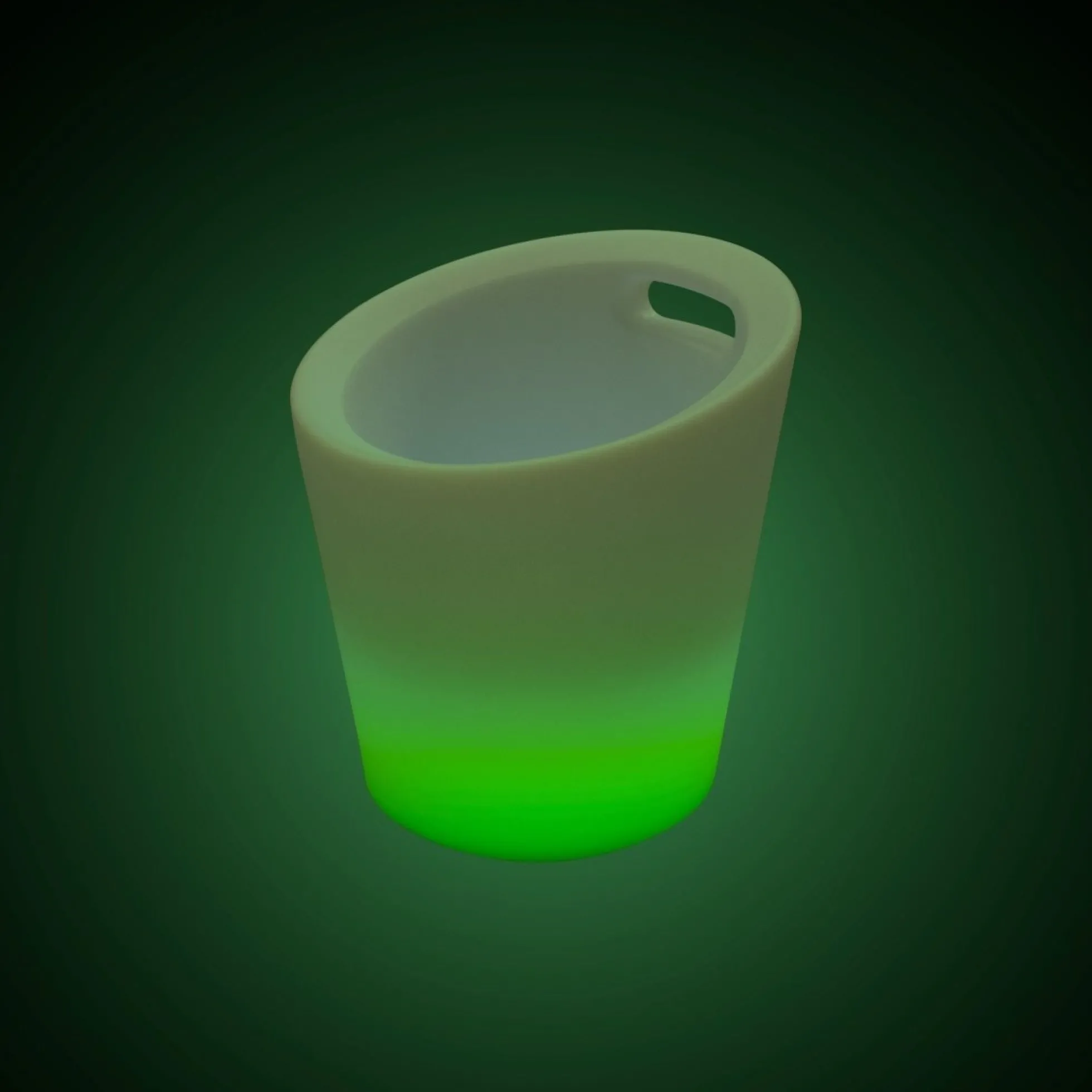 Cubitera LED RGBW - 6W - Ø 29 cm - Recargable