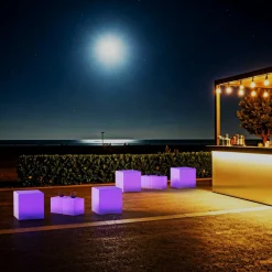 Cubo luminoso LED RGBW - 6W - Recargable