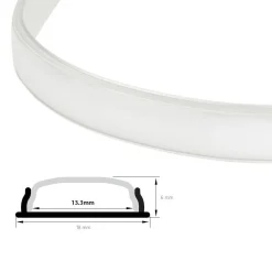 Difusor opal 18mm para perfil flexible moldeable 18x6mm (2m)