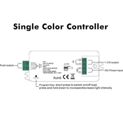 Dimmer DALI Mini 1 canal 8A DC 12-36V