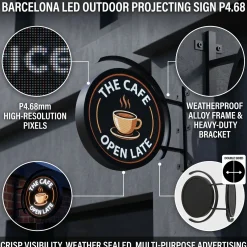 Display Banderola LED publicitario exterior P4.68mm