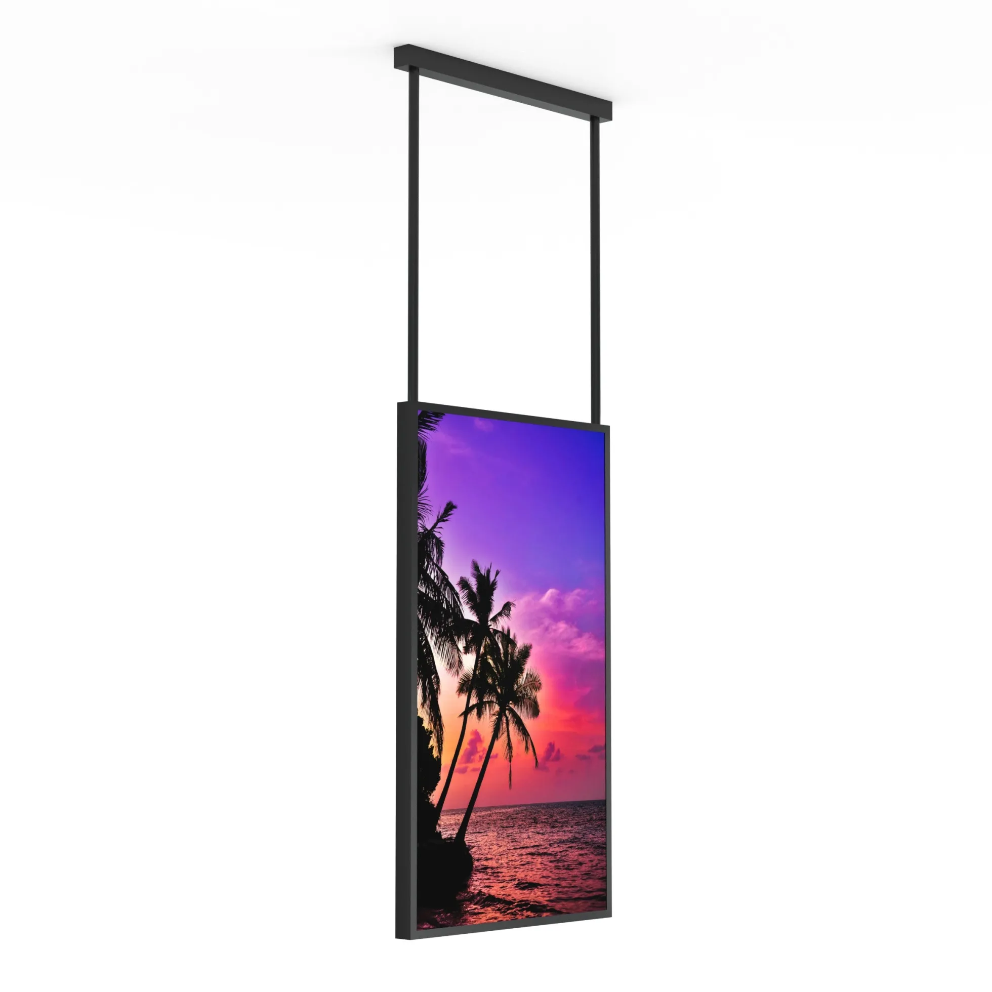 Display LCD FULL HD 55" para Escaparates con Soporte de techo - Alto Brillo 2500 NITS - Android