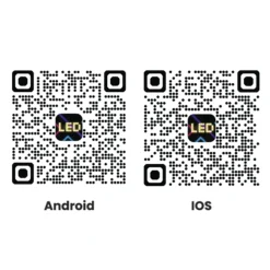 Display LED flexible doble - 12 x 59,5 cm - USB + Bluetooth + mando a distancia