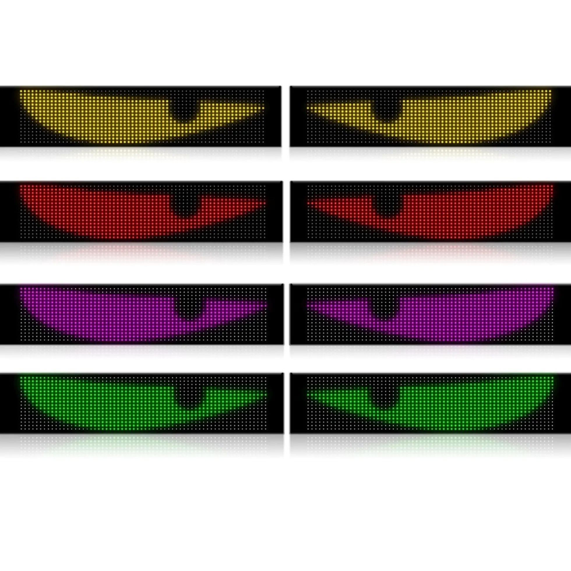 Display LED flexible doble - 12 x 59,5 cm - USB + Bluetooth + mando a distancia