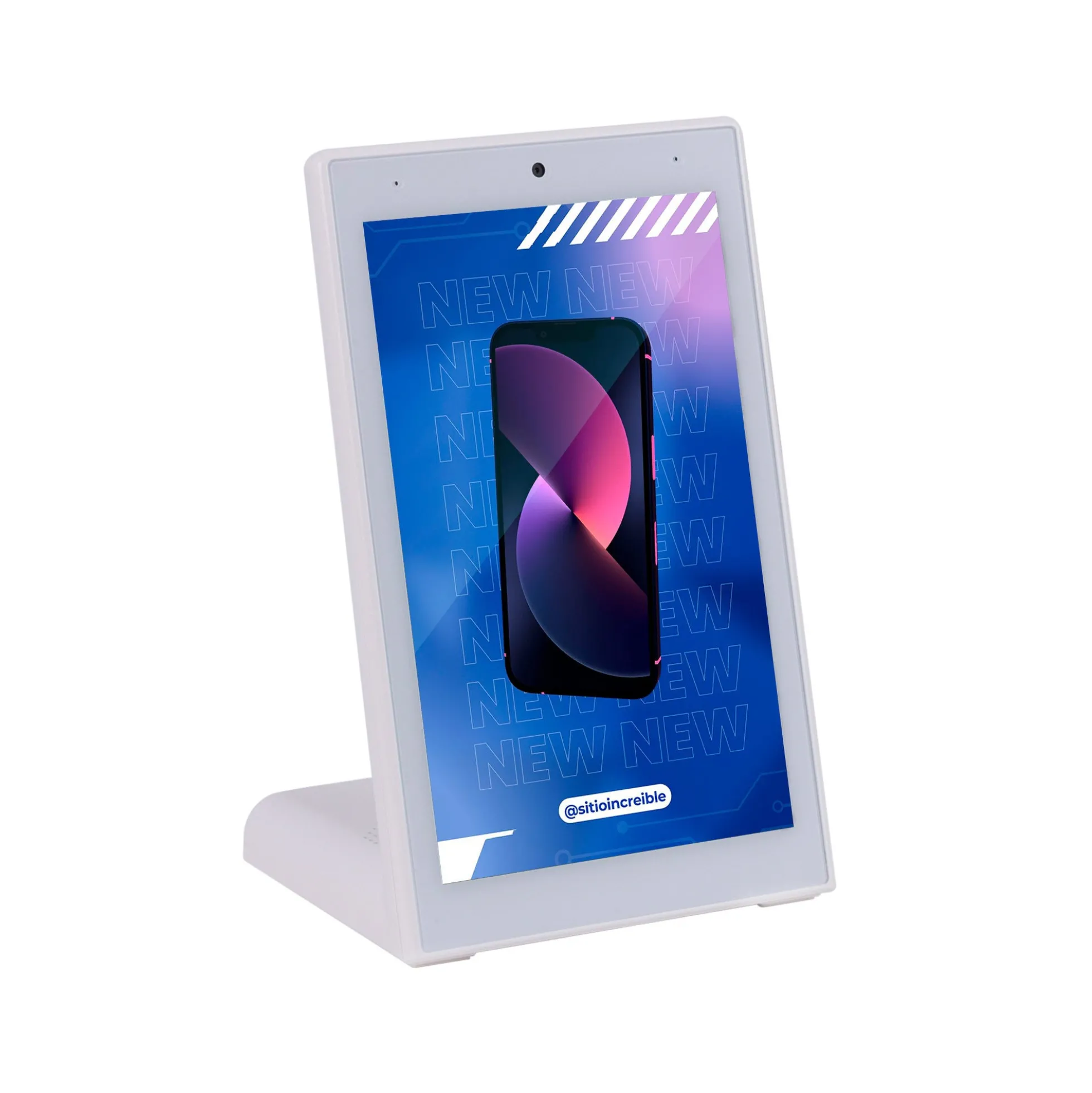 Display publicitario LCD de mesa 10.1'' con cámara - Táctil - Android 11