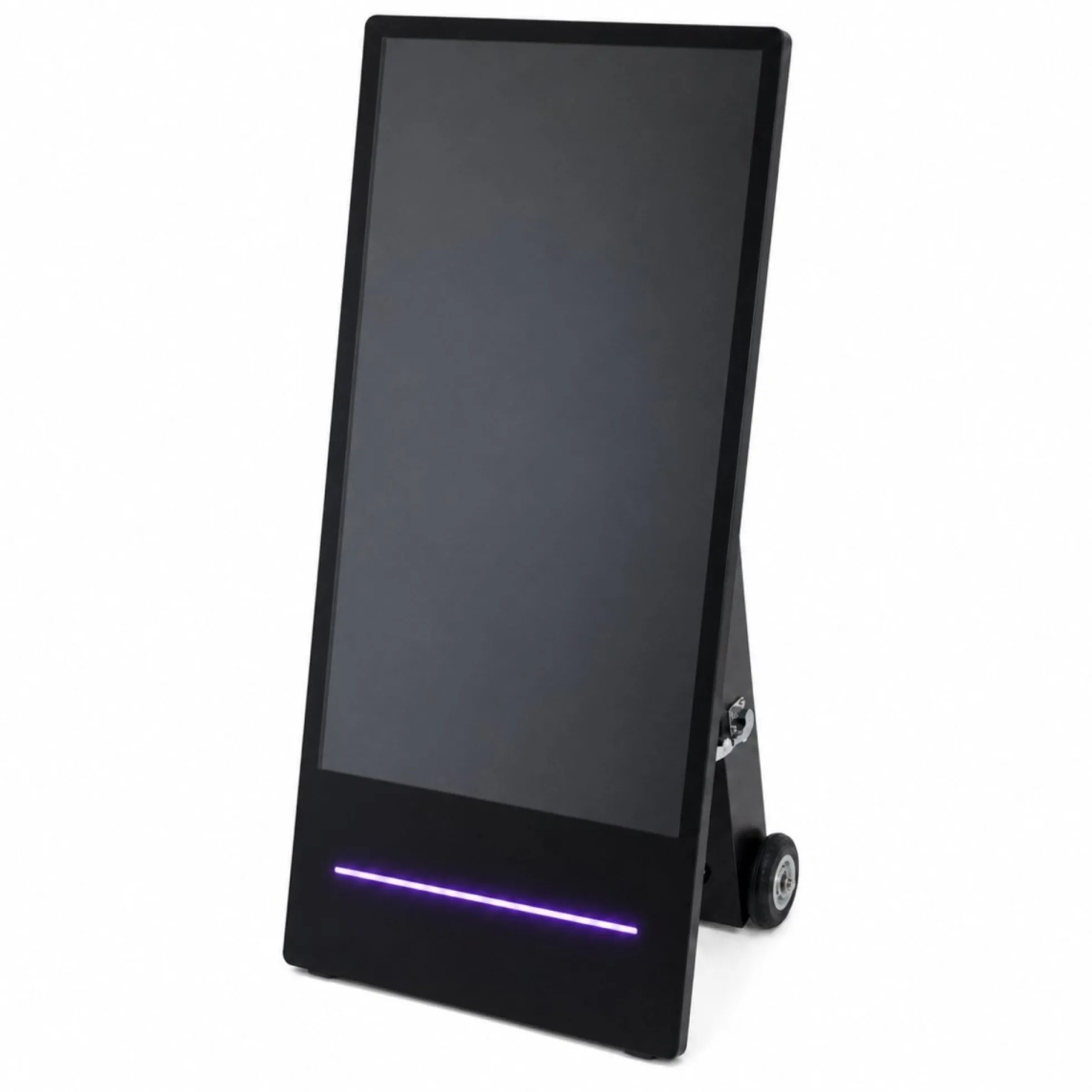 Display publicitario portátil 43'' para interior con ruedas y batería - LCD Full HD