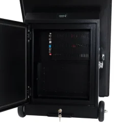 Display publicitario portátil 43'' exterior - LCD full HD - Con ruedas y batería